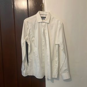 White mens dress shirt by Tommy Hilfiger